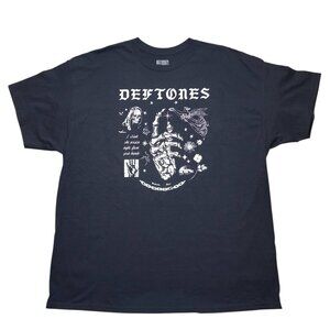 NWOT Deftones Graphic Band T-Shirt Black Men's XXL New